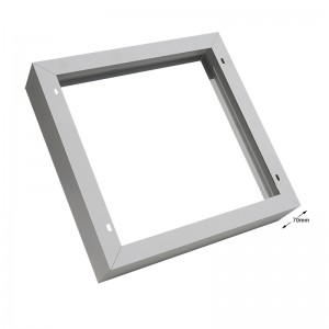 Screwless frame for 600×600 led backlit panel