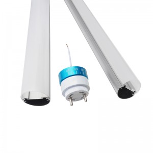 CE Certificate China Factory Direct Sales T8 LED Tube Light Housing Aluminum with Hole LED Fluorescent Tube Kit Oval T8 Split Shell Accessories Lamp Cover