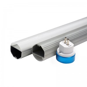 Supply ODM China High Lumen T5 T8 T10 1200mm LED Aluminum Profile Extruded PC Cover Light Housing