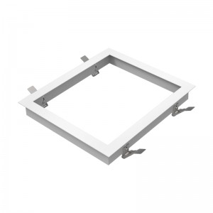 Factory Cheap China Matte White Color Recessed Mount Aluminum LED Panel Light Frame for LED Panel