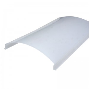 China OEM China ” L” Shape PC Co-Extrusion Plastic Cover for LED Corner Lamp Shell